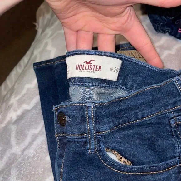 Hollister size width 36 jeans dark blue girls